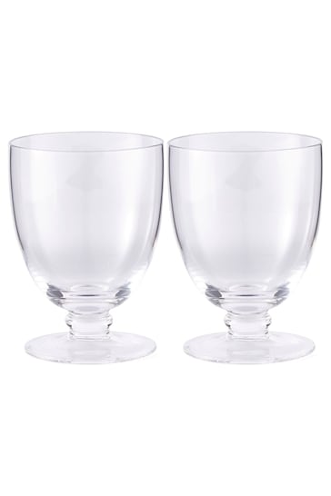 Spode Set of 2 Kit Kemp Glass Double Old Fashioned Flow