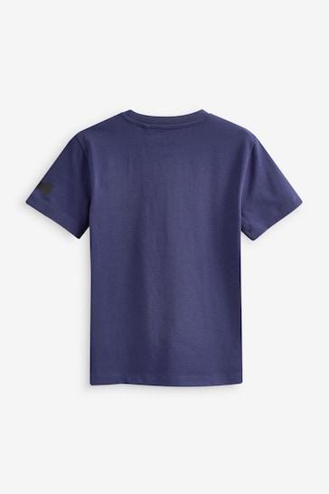 Batman Navy Blue Marvel Superhero Short Sleeve T-Shirt (3-16yrs)