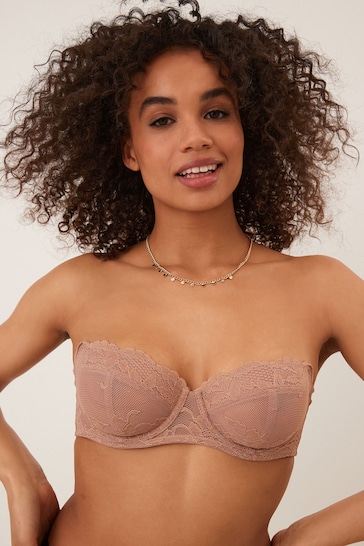 Black/Nude Non Pad Strapless Bras 2 Pack