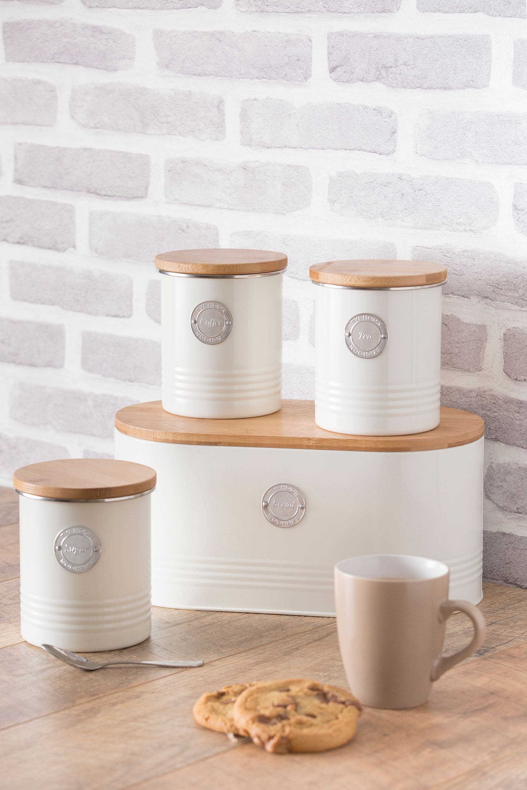 Cream tea coffee on sale and sugar canisters