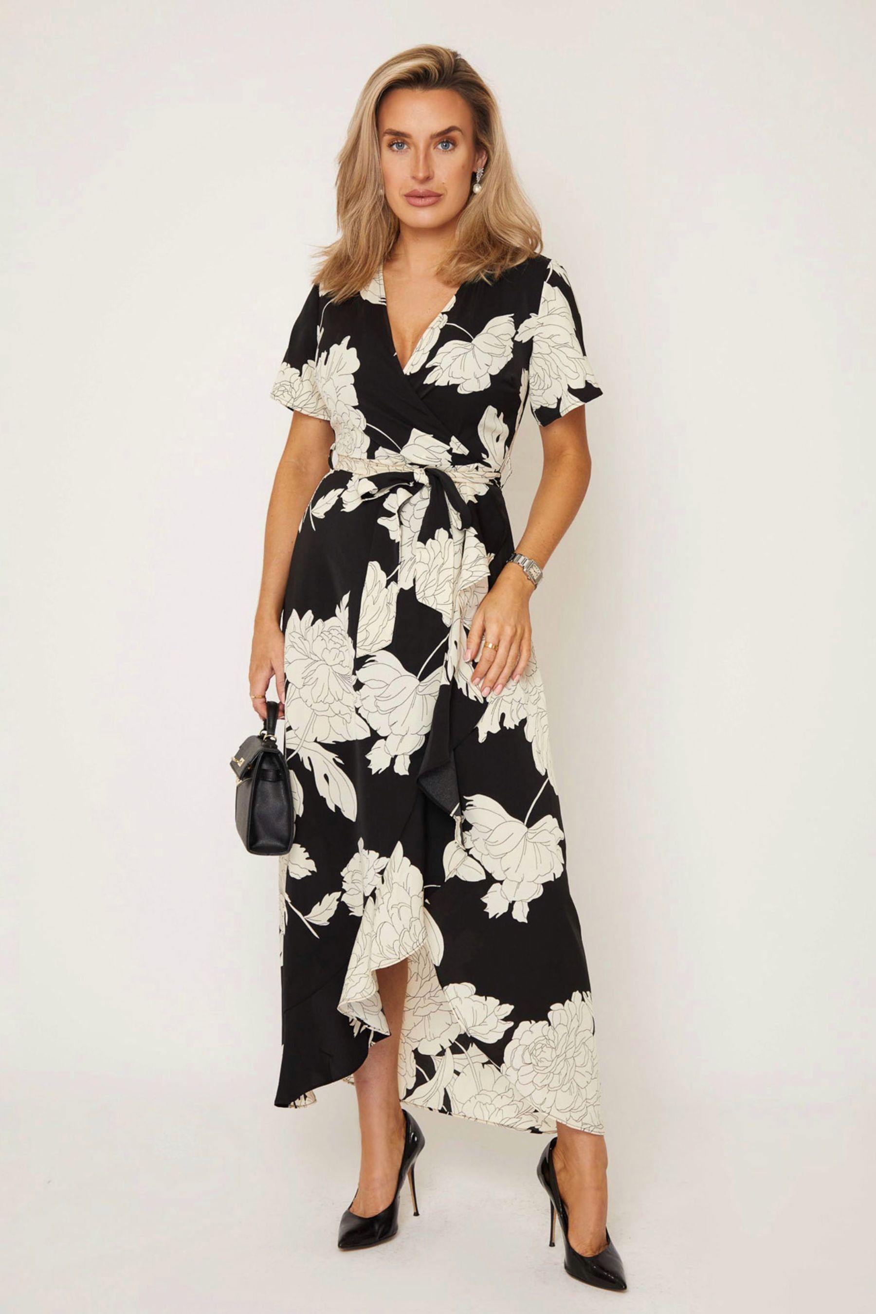 Wrap maxi dress petite clearance