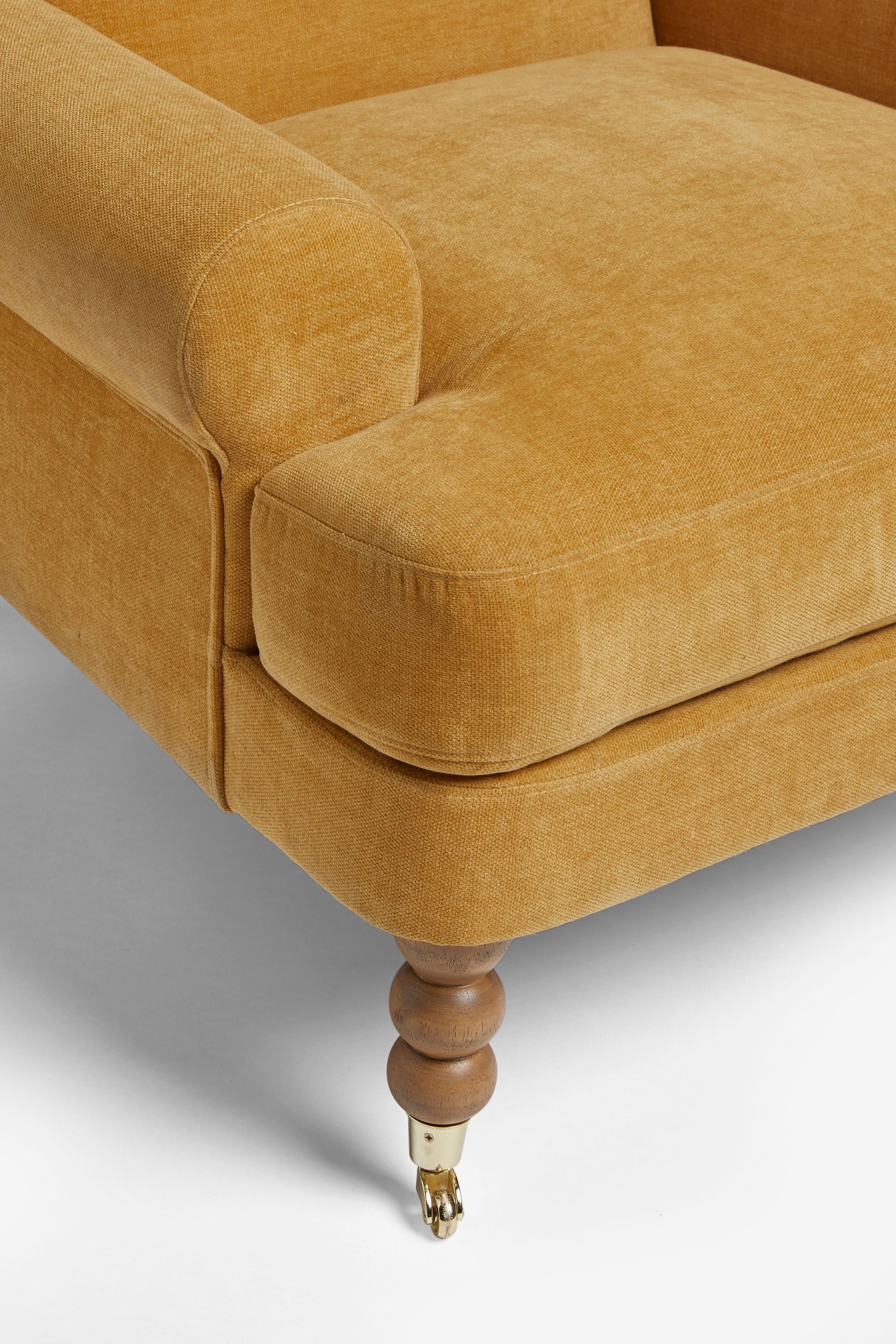 Yellow armchair next cheap