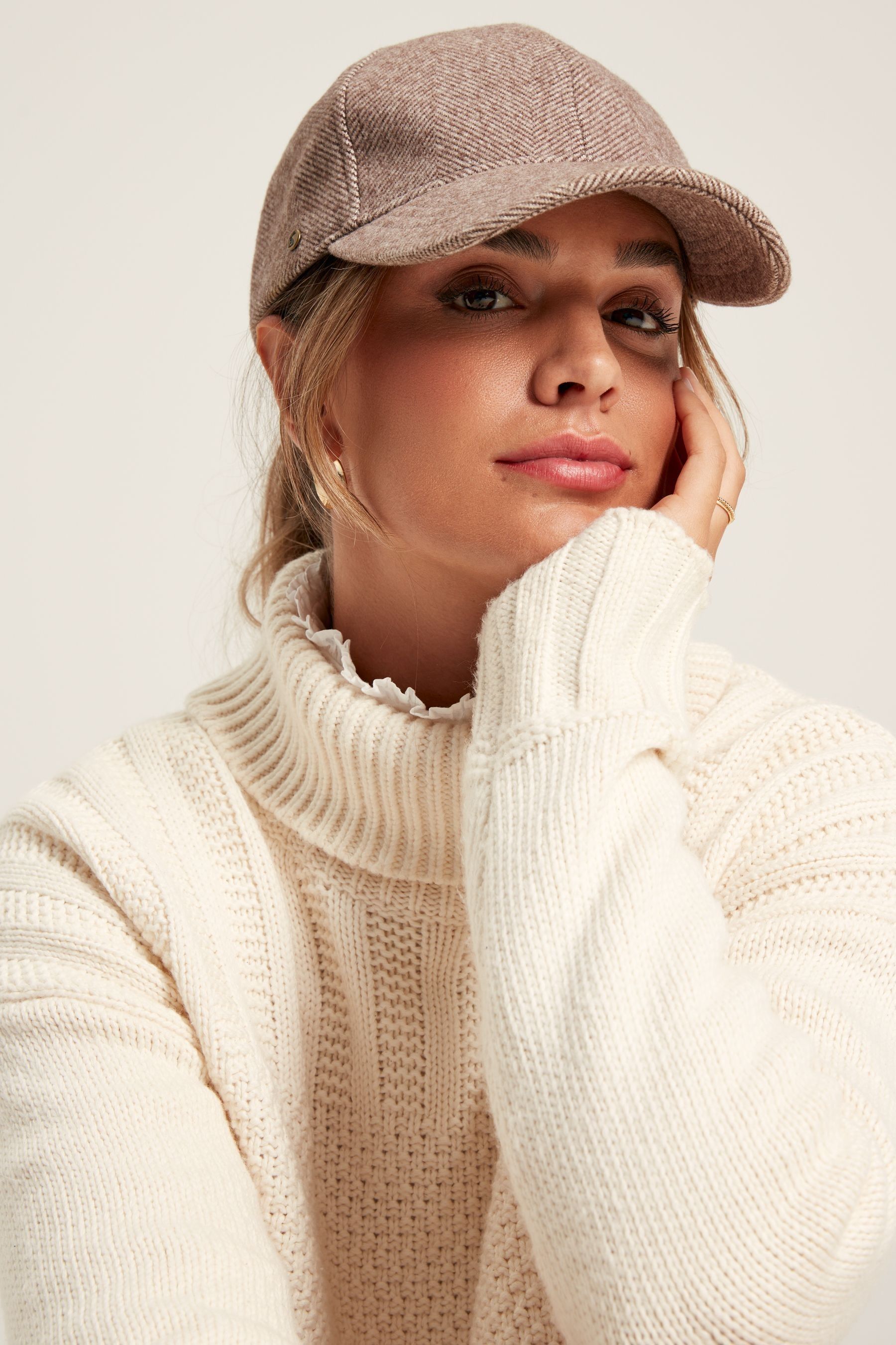 Barbour tweed discount baseball cap