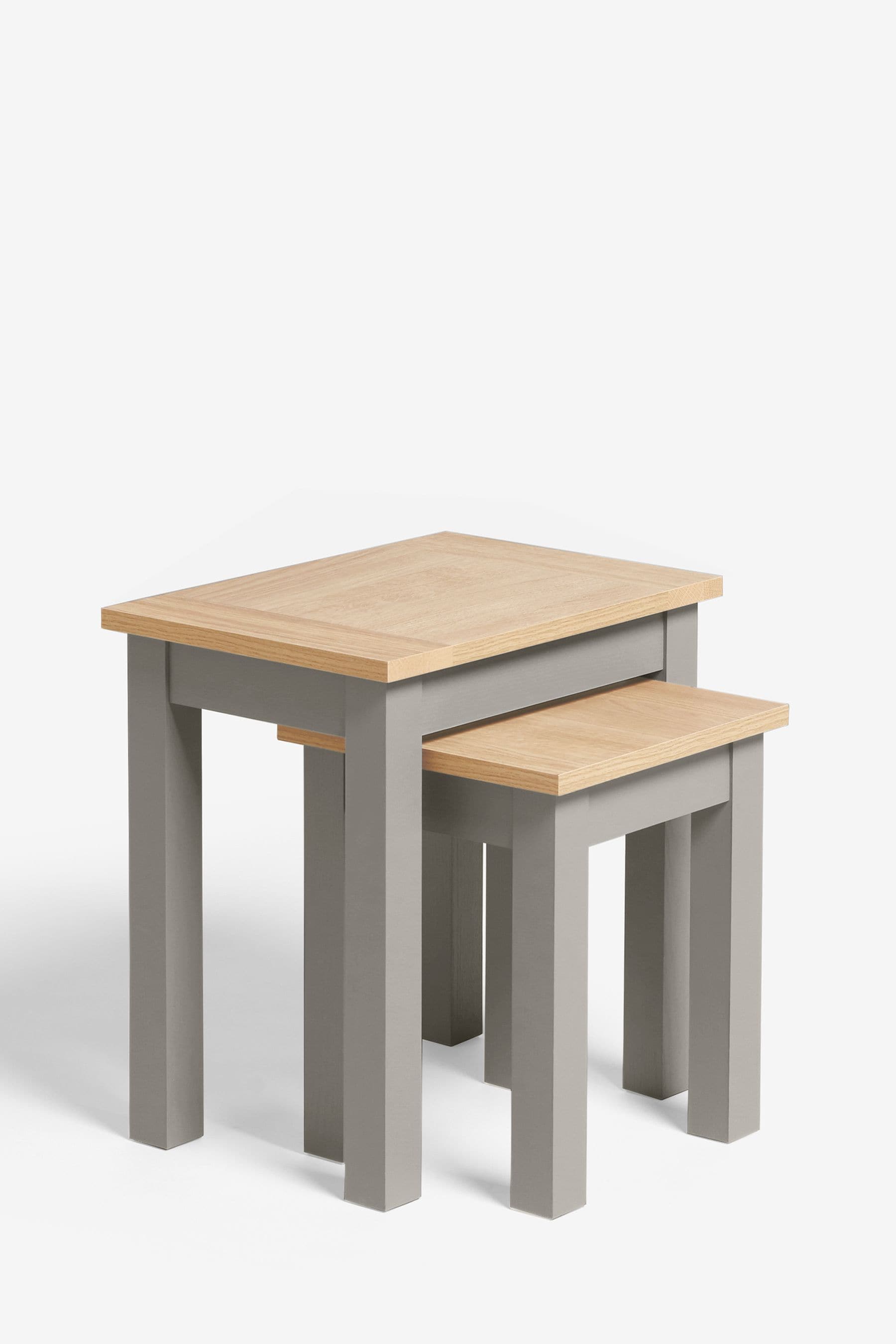 Dove grey store nest of tables