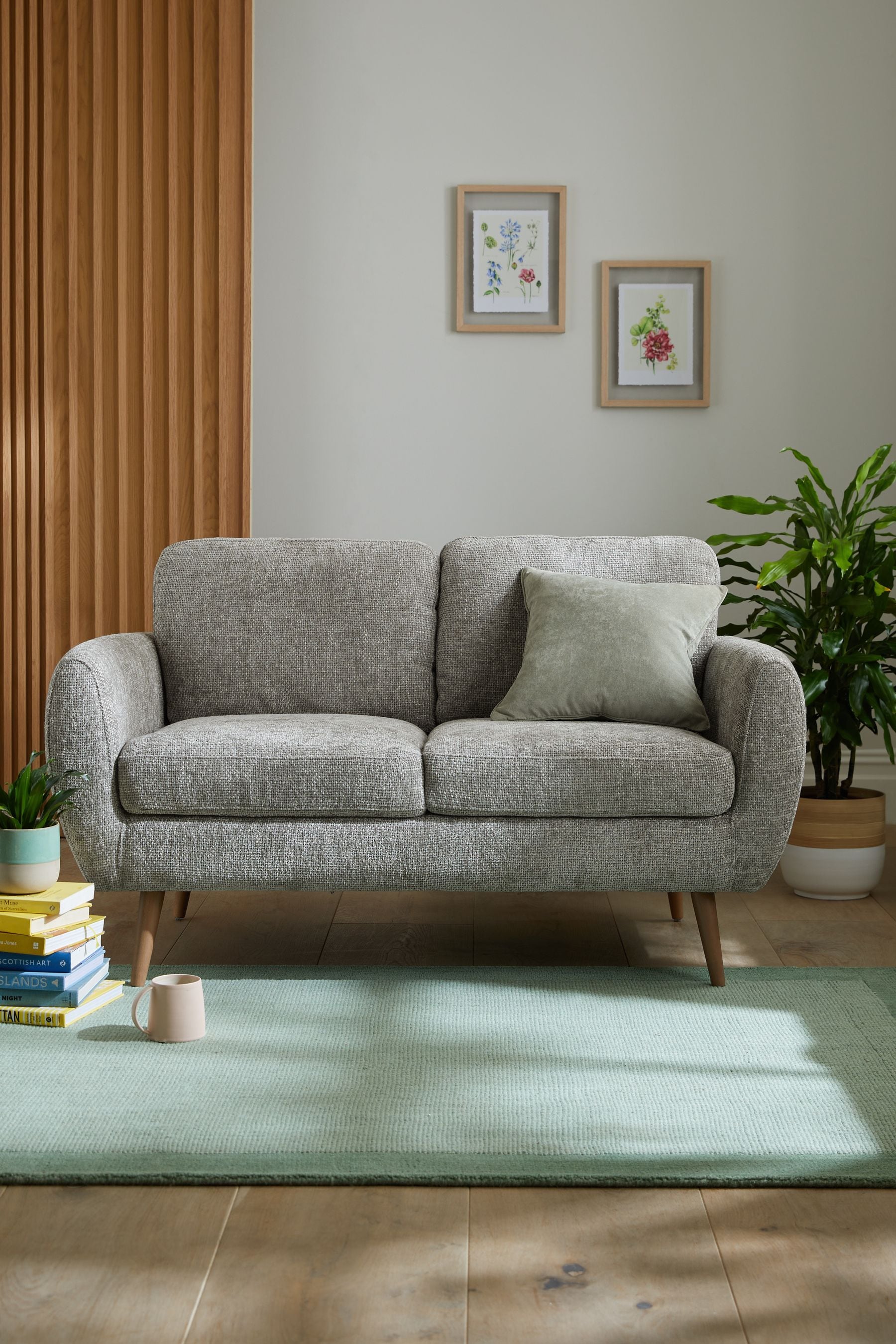 Chenille gray on sale sofa