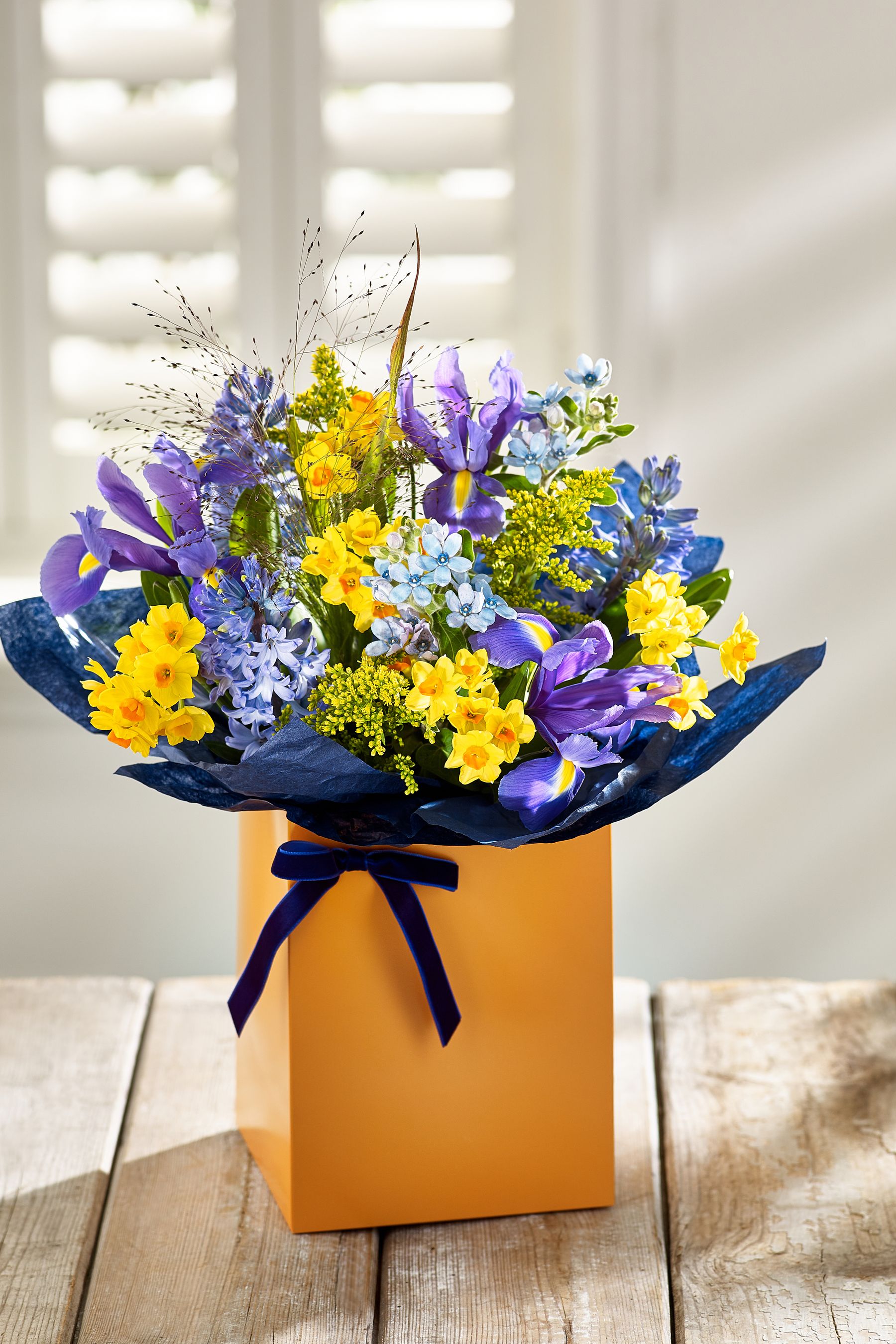 Multi Fresh Flower Bouquet in Gift Bag