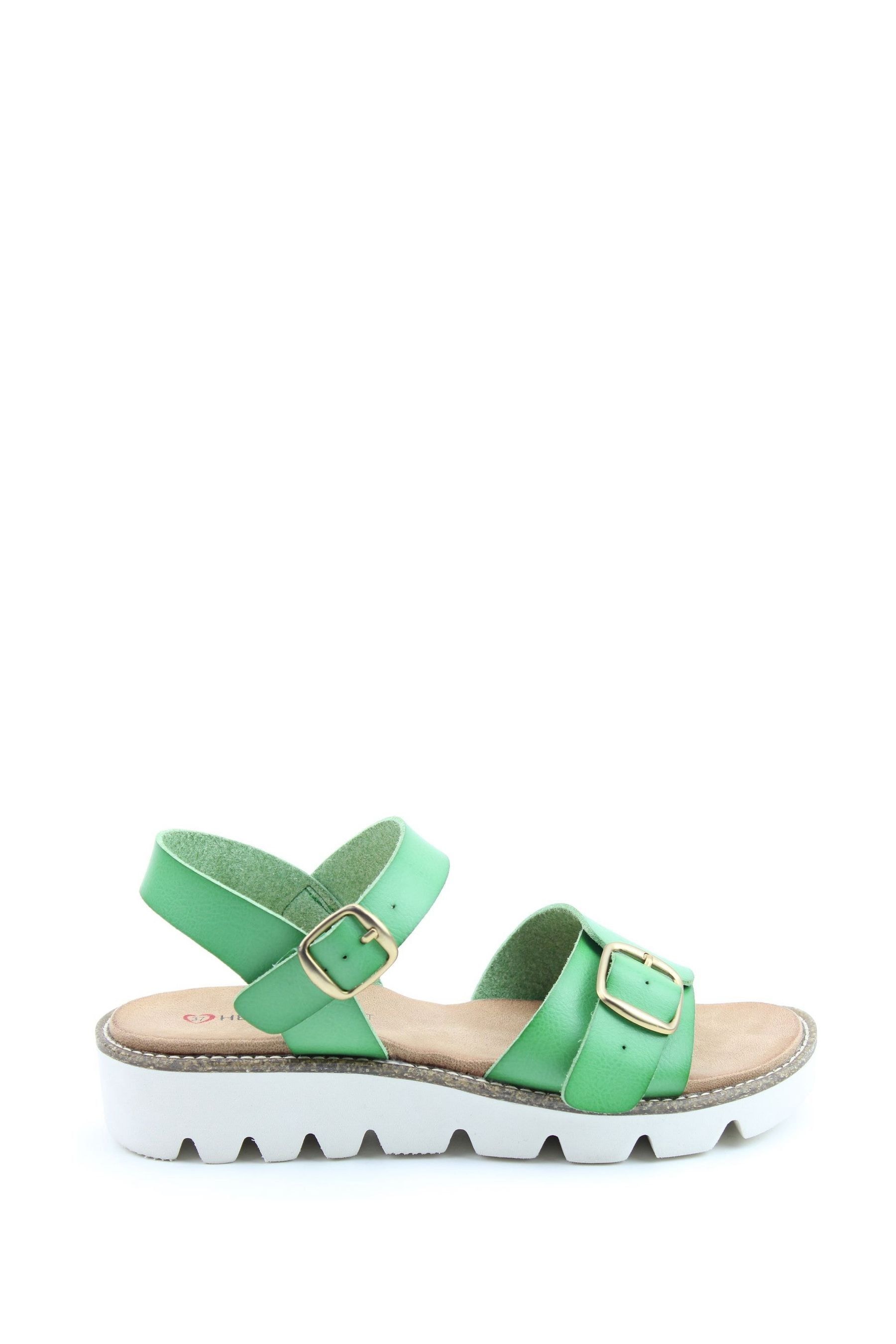 Buy Heavenly Feet Ladies Green Vegan Friendly Comfort Sandals from