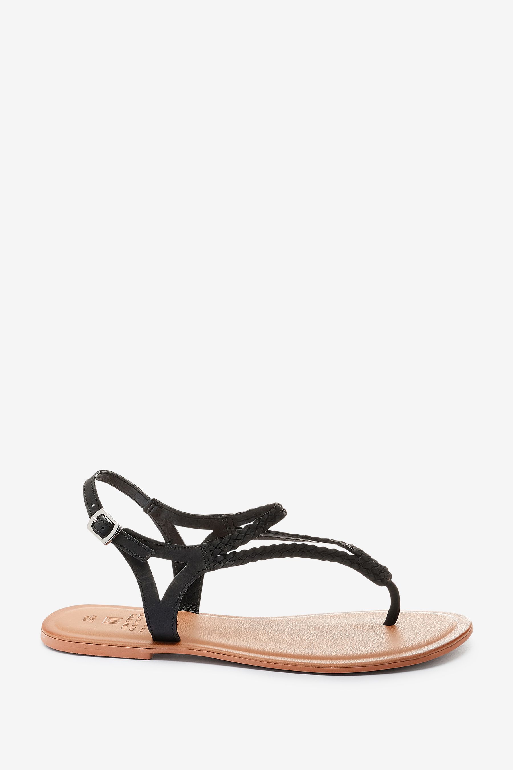 Next black sandals hotsell flat