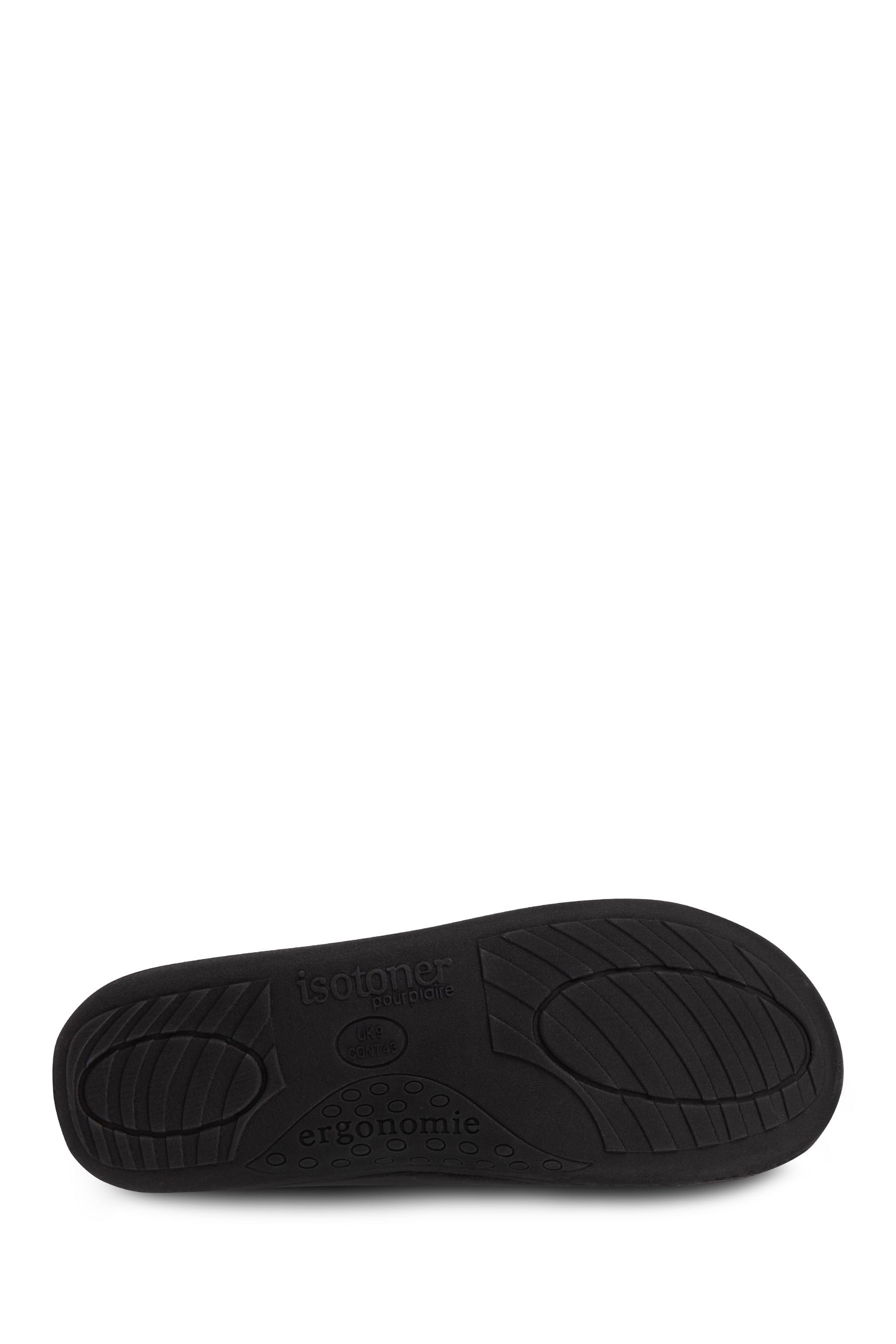 Buy Totes Black Isotoner Mens Velour Closed Back Slipper With