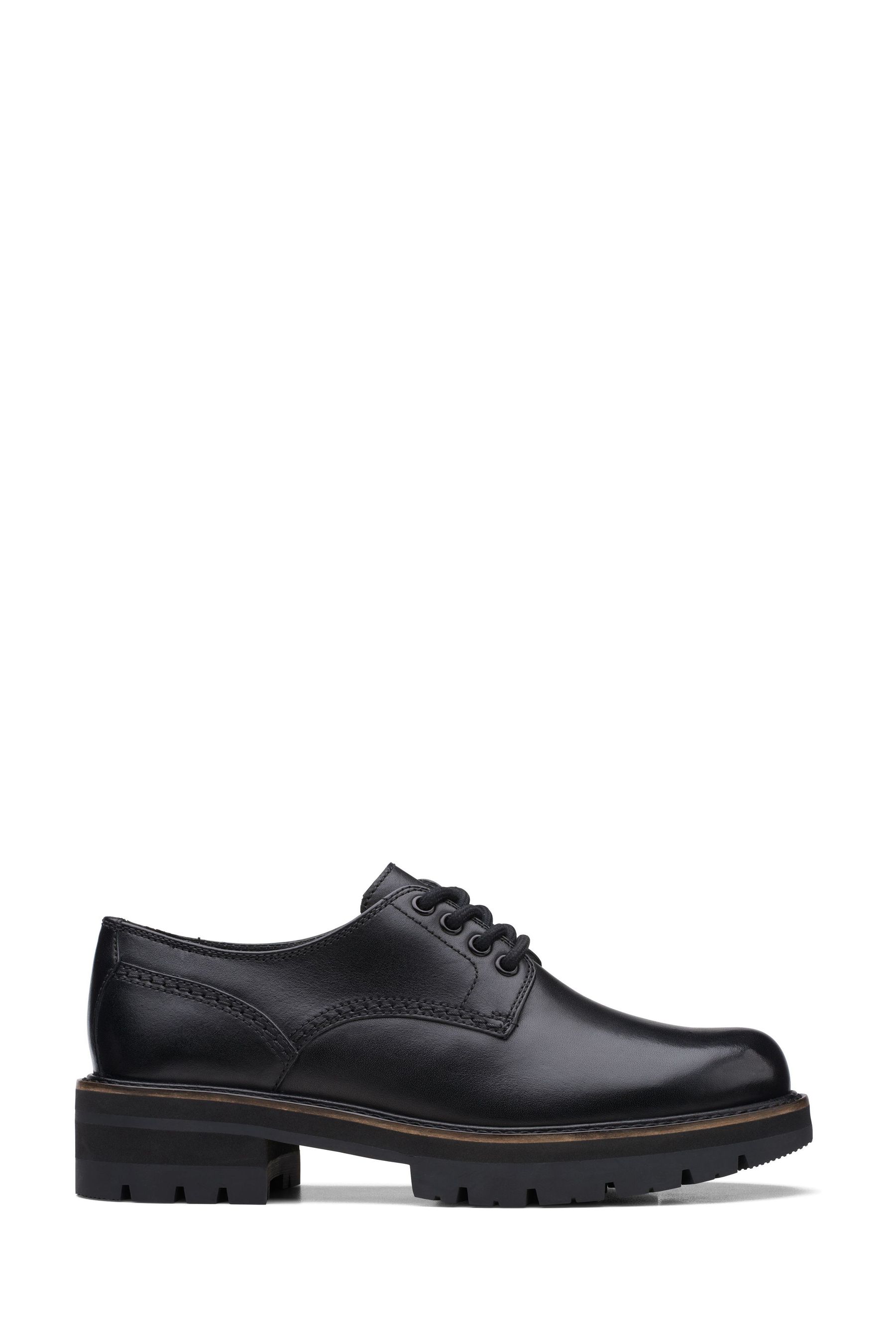 Clarks Black Orianna Derby Shoes