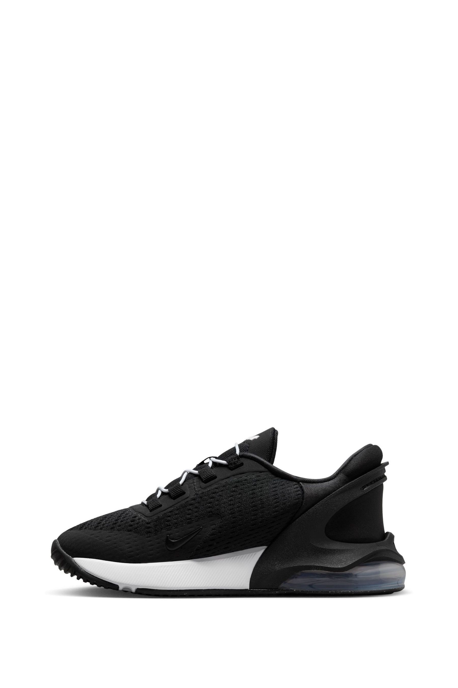 Nike junior air max 270 trainer black / white outlet / ember glow