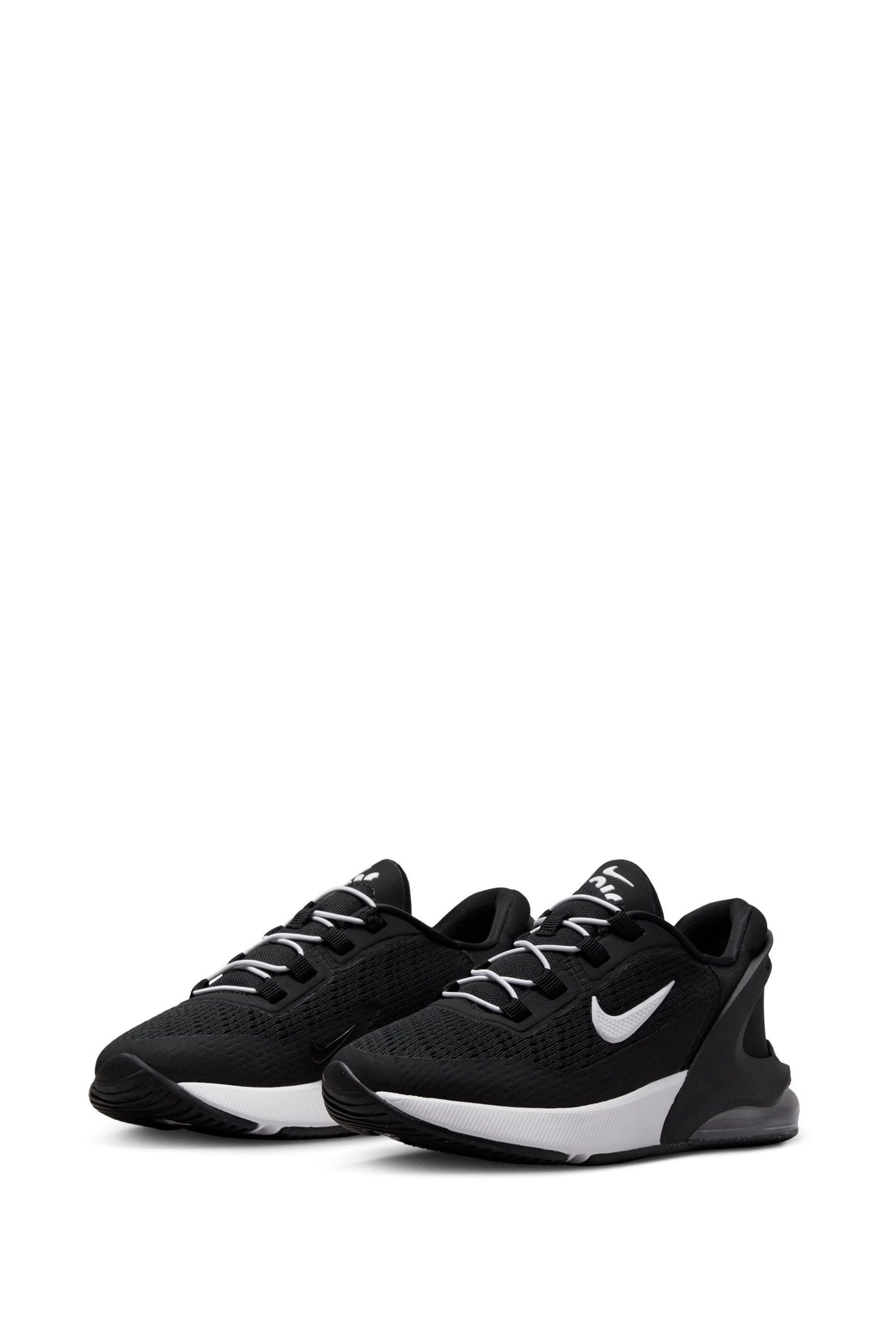 Buy Nike Black White Air Max 270 GO Easy On Junior Trainers from