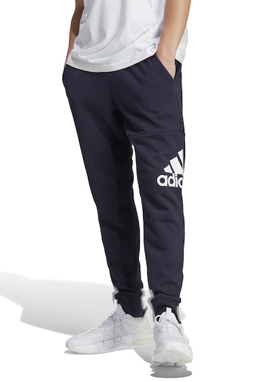 adidas Blue Essentials French Terry Tapered Cuff Logo Joggers