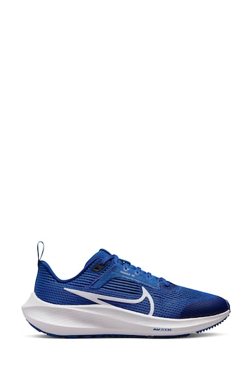 Nike Blue Air Zoom Pegasus 40 Youth Running Trainers