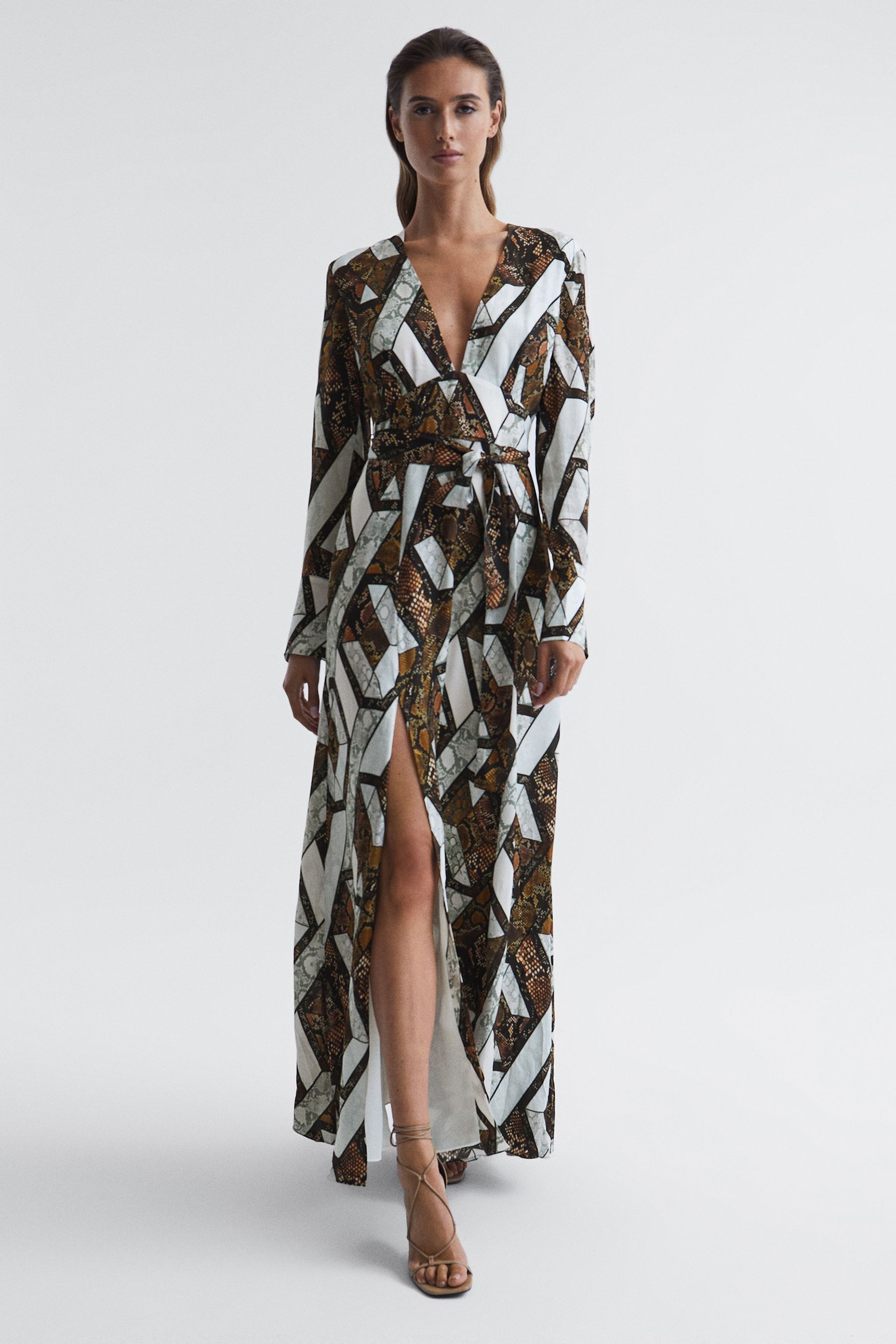 Snake print top dress next