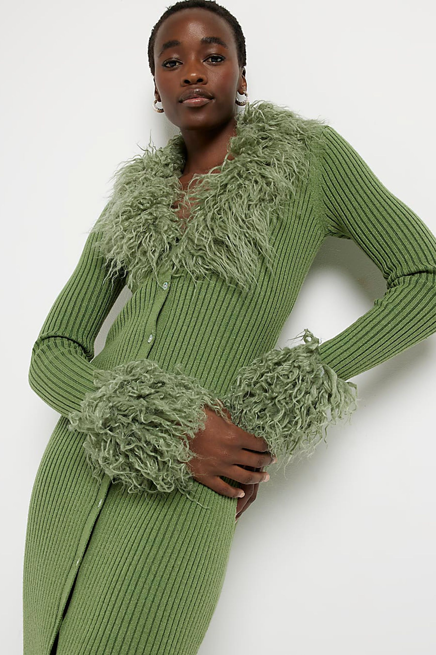 Faux hotsell fur cardigan