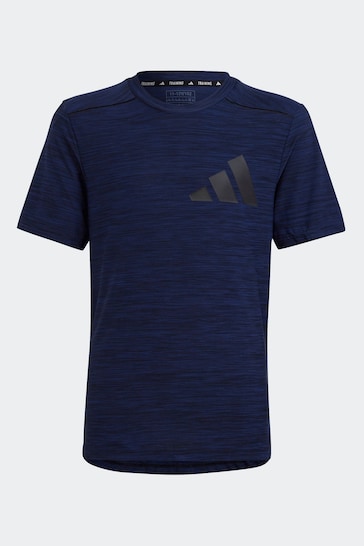 adidas Blue Sportswear Aeroready Heather T-Shirt