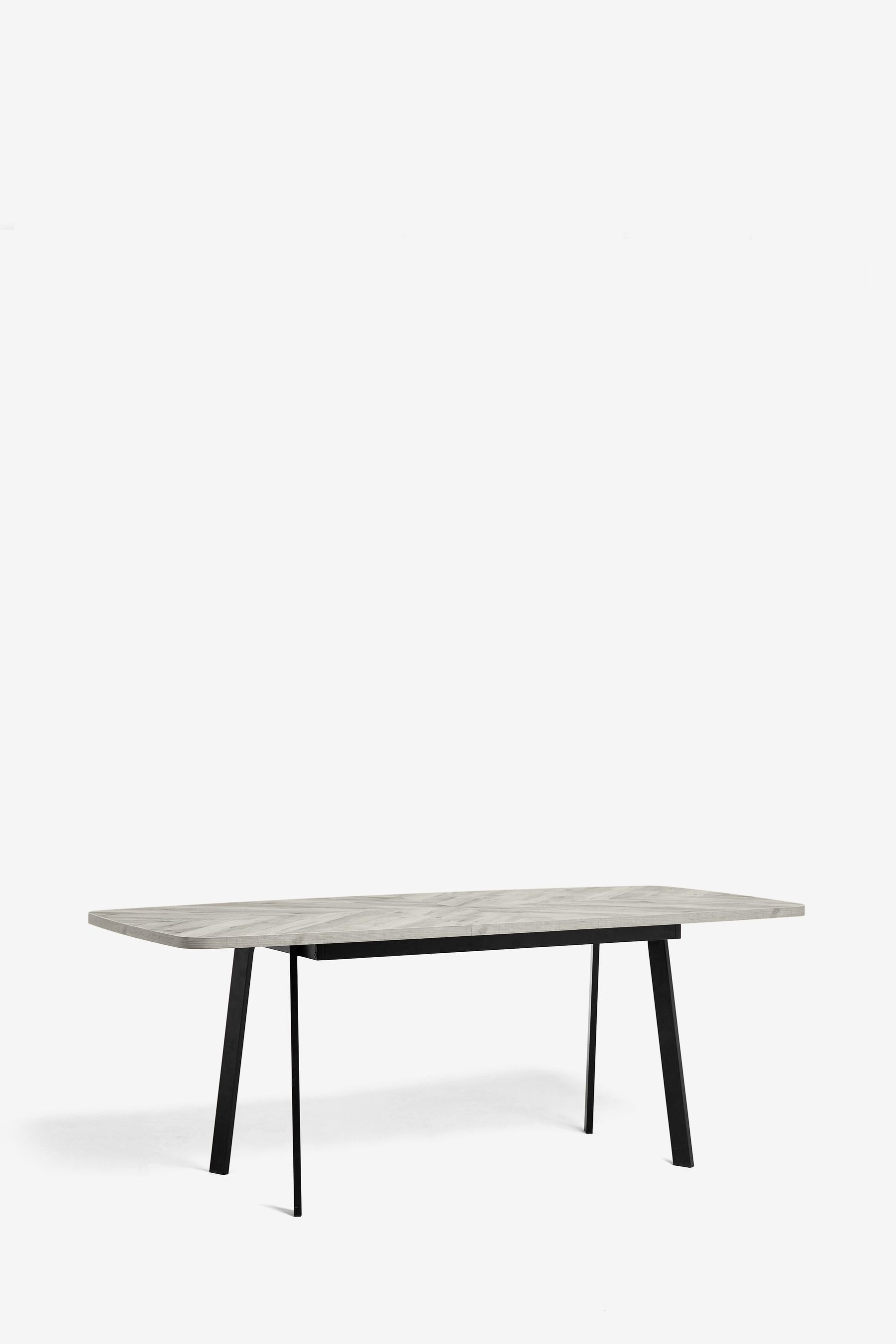 Chevron extending hot sale dining table