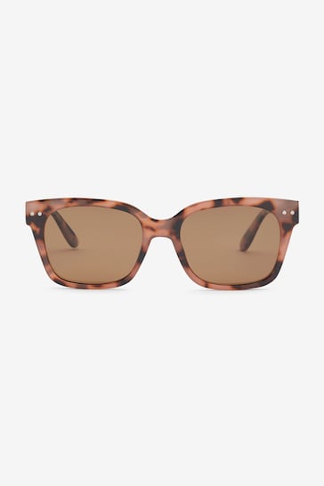 Tortoiseshell Brown Preppy Style Polarised Sunglasses
