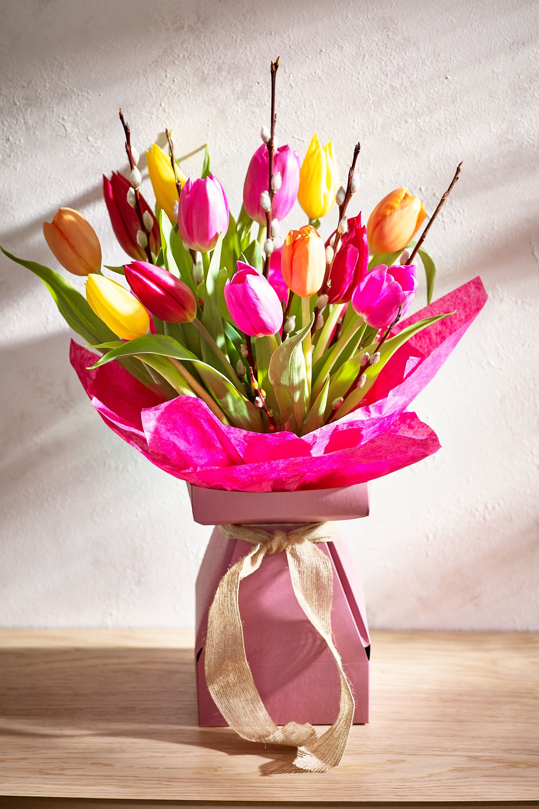 Buy Multi Tulip Fresh Flower Charity Bouquet of the Month from the