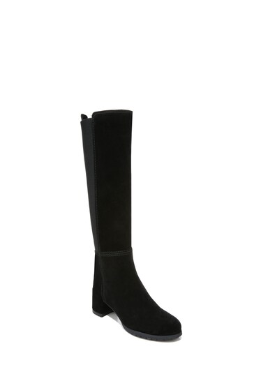 Naturalizer Brent Suede Wide Calf Knee High Black Boots