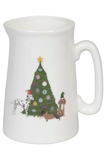 Sophie Allport White Christmas Dogs Small Jug