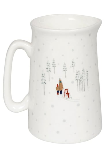 Sophie Allport White Home For Christmas Small Jug