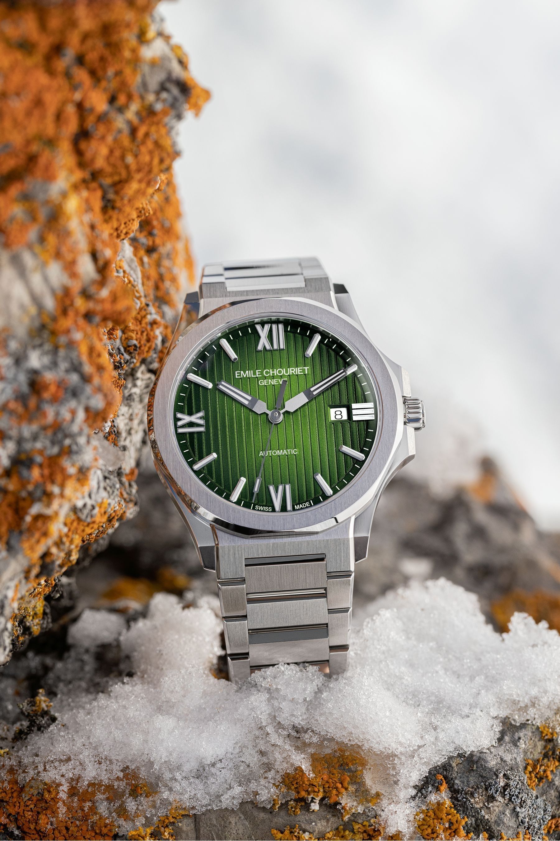Buy Emile Chouriet Gents Green Challenger Cliff Watch from the Next UK online shop