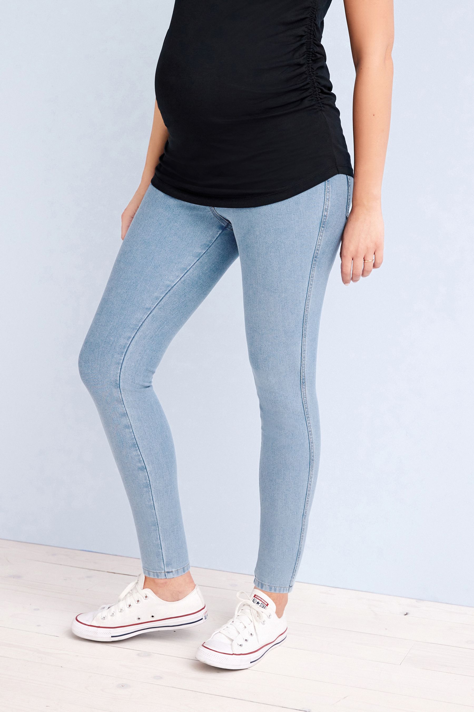 Maternity denim store look leggings