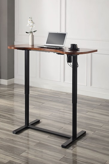 Jual Walnut San Francisco Height Adjustable Smart Desk