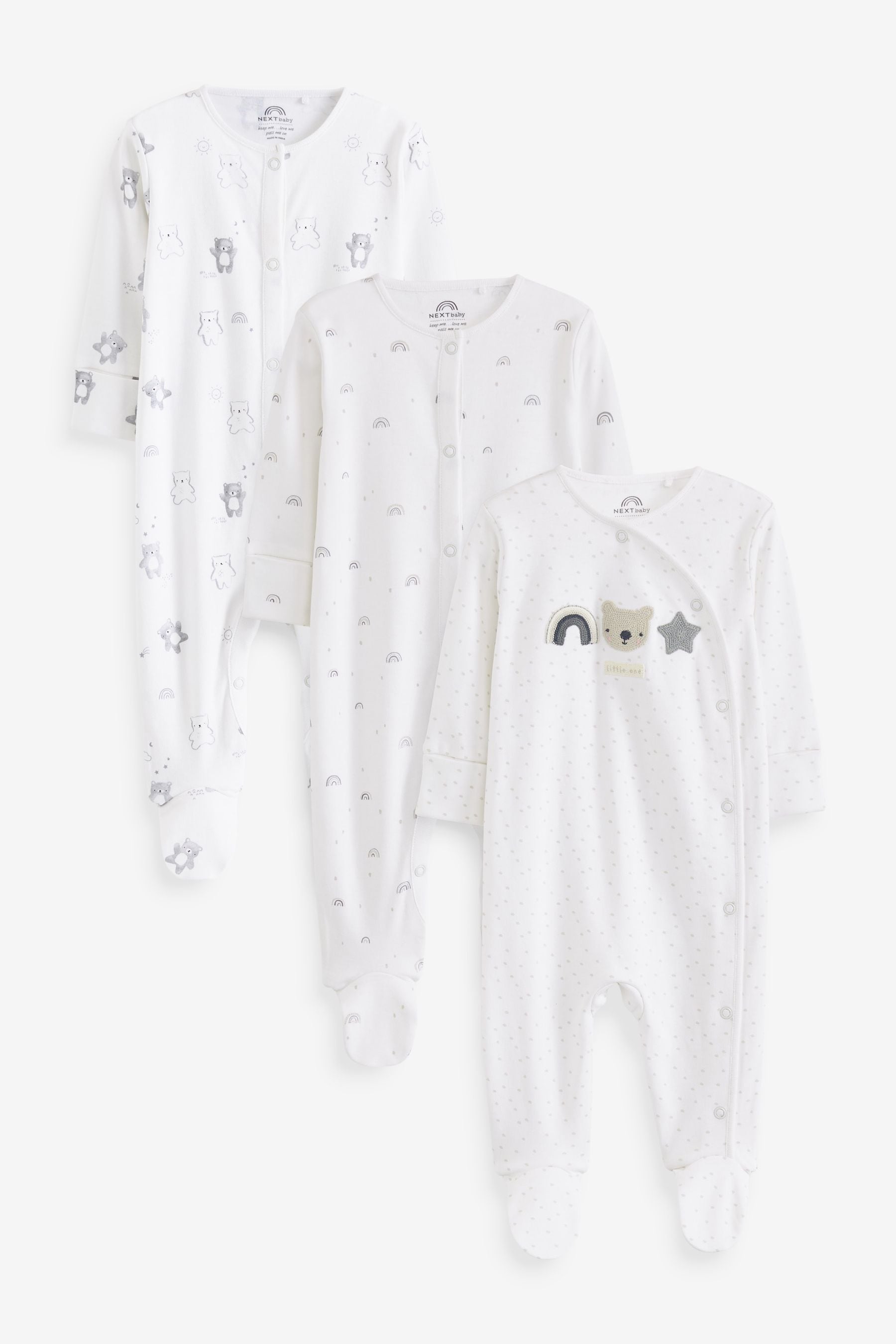 Monochrome sleepsuits shop