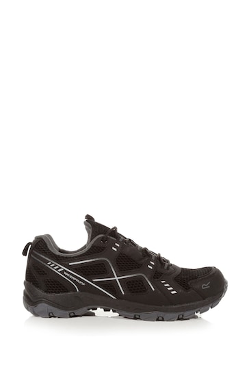 Regatta Black Vendeavour Waterproof Walking Shoes