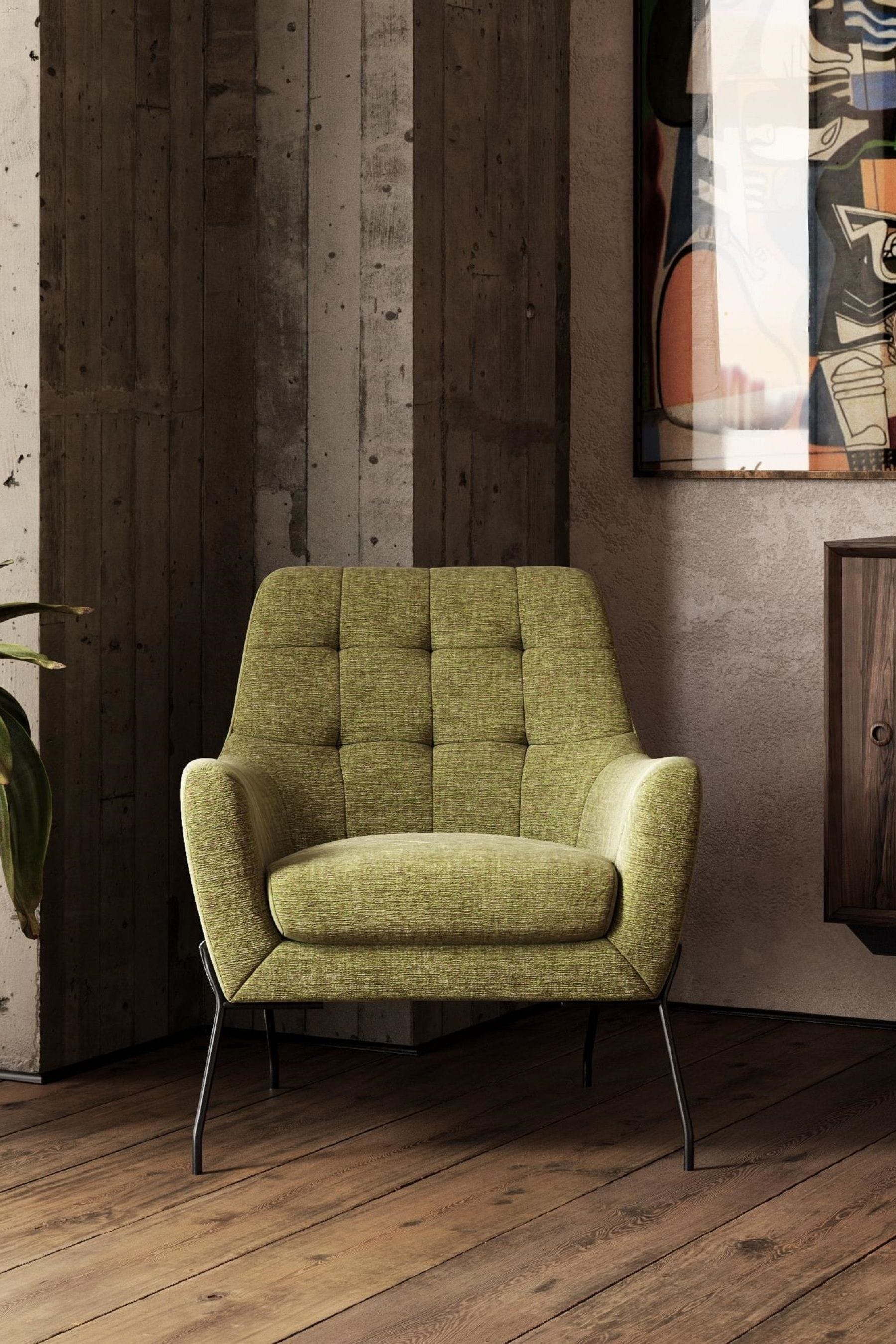 Green hotsell upholstered chair