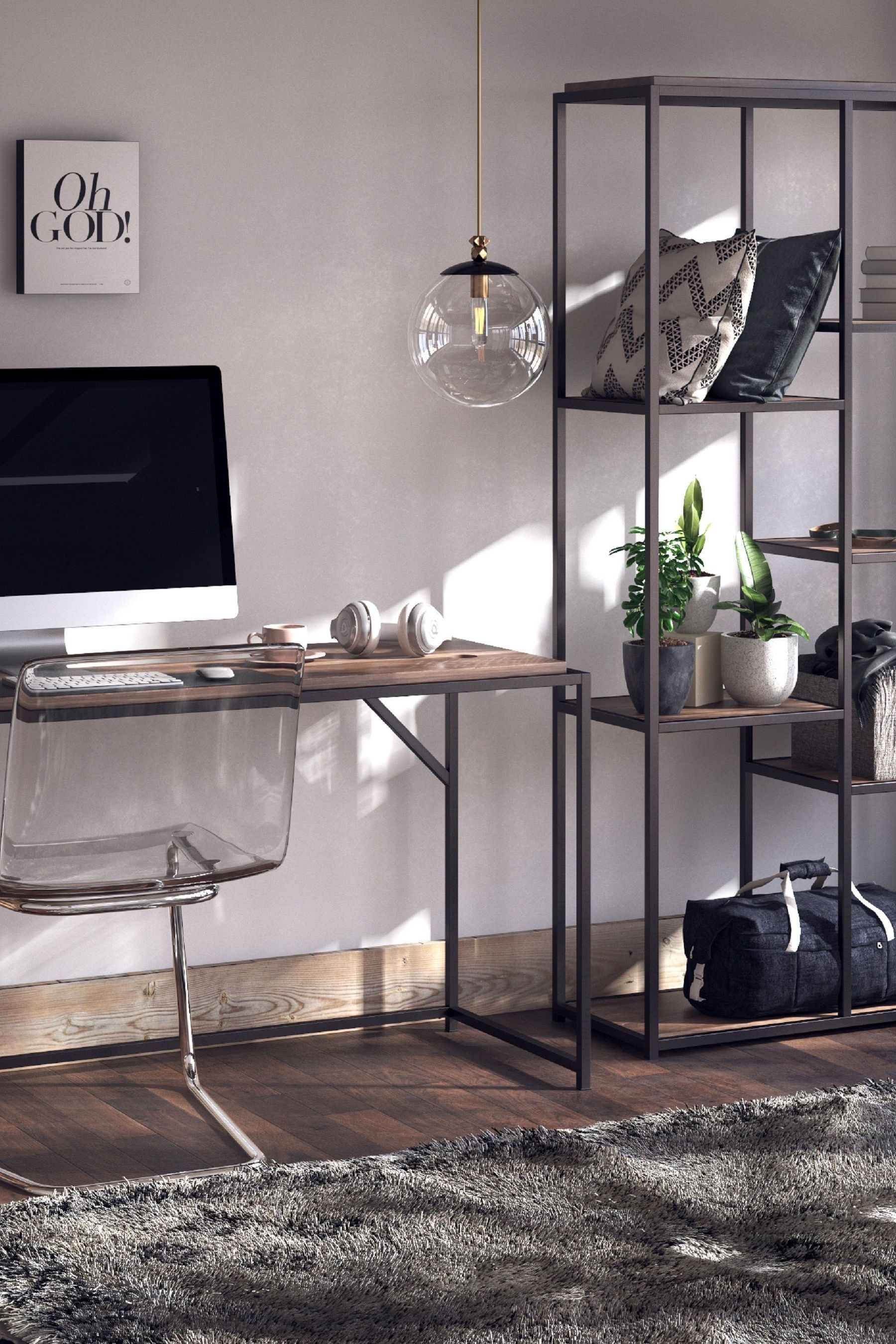 Transitional top writing desk