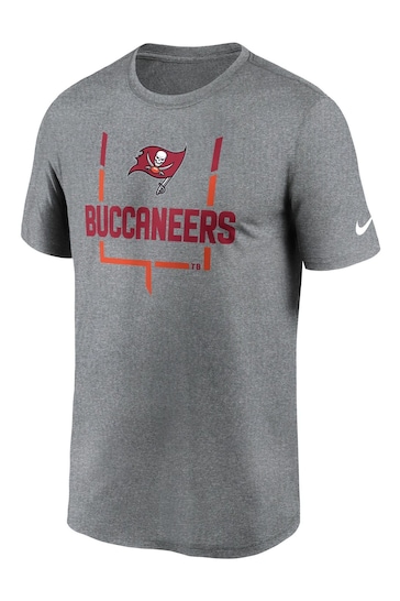 Nike Grey NFL Fanatics Tampa Bay Buccaneers Legend Goal Post T-Shirt