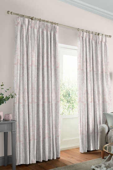 Laura Ashley Pink Martigues Made To Measure Curtains