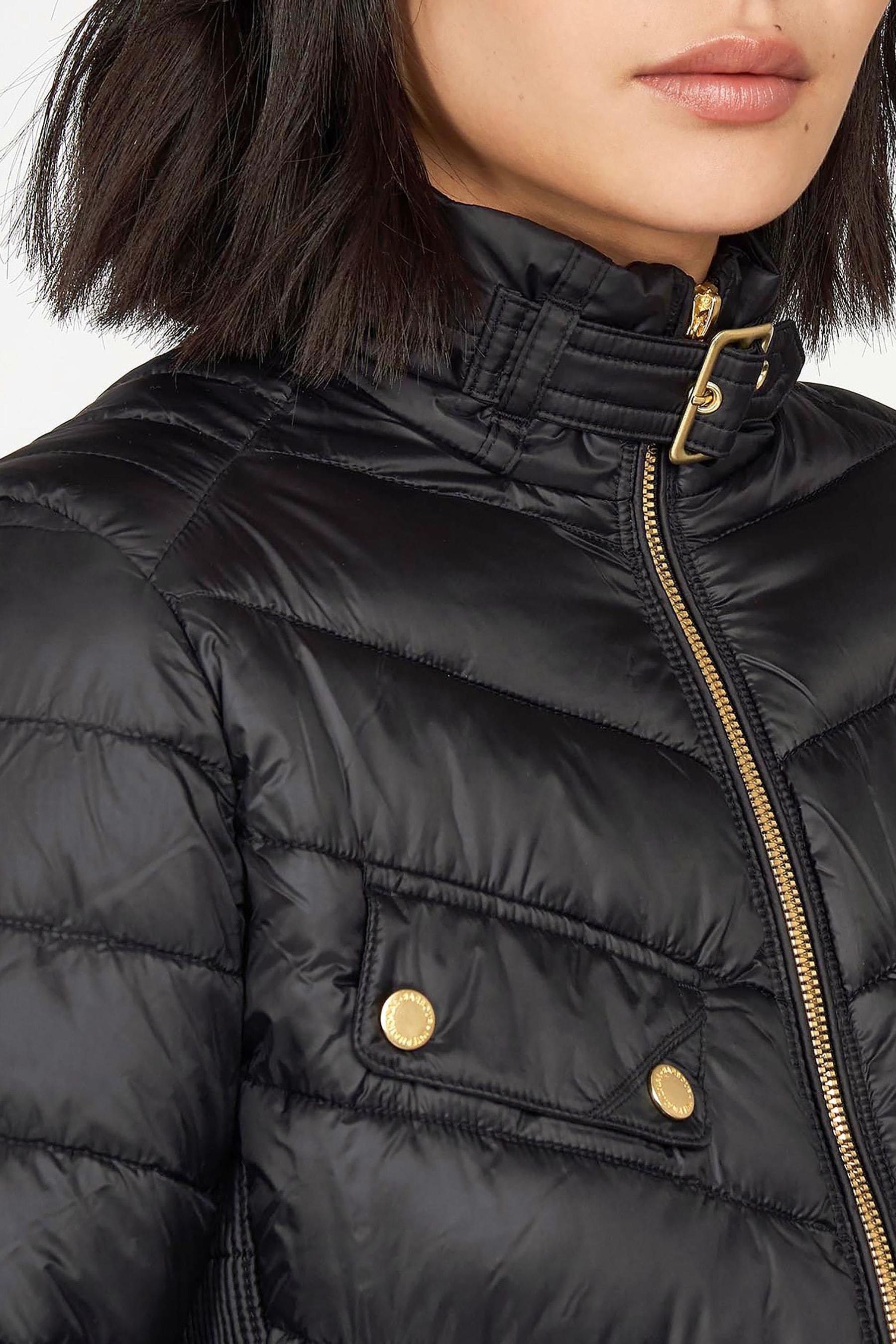 Barbour International Black Gleann Quilted Jacket