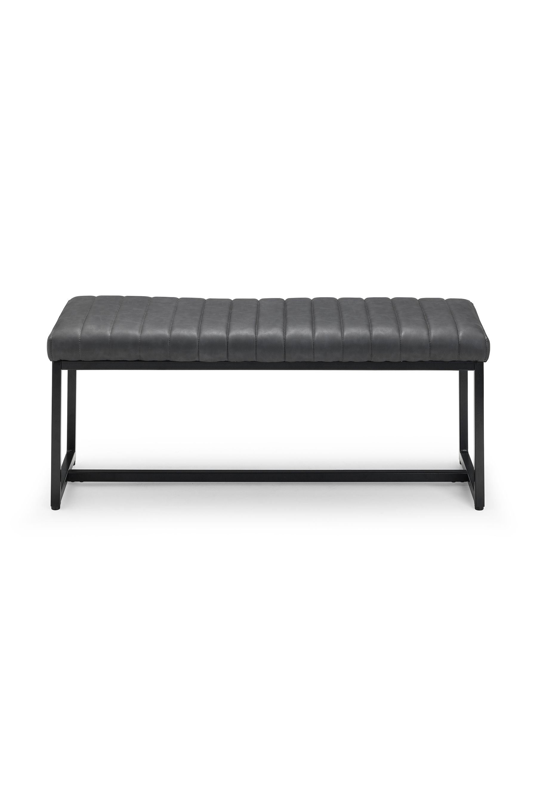 Bourgoin faux leather wood outlet bench