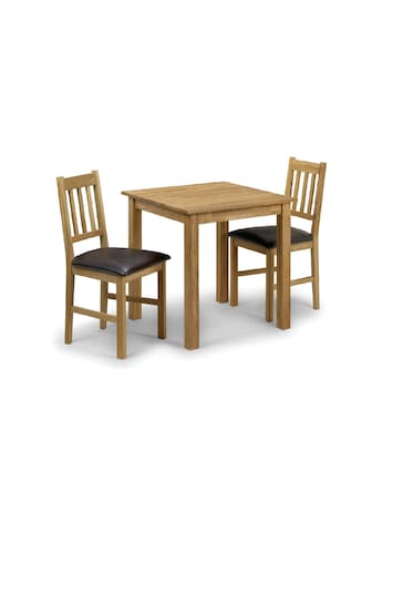 Julian Bowen Brown Coxmoor Solid Oak Compact 4 Seater Dining Table