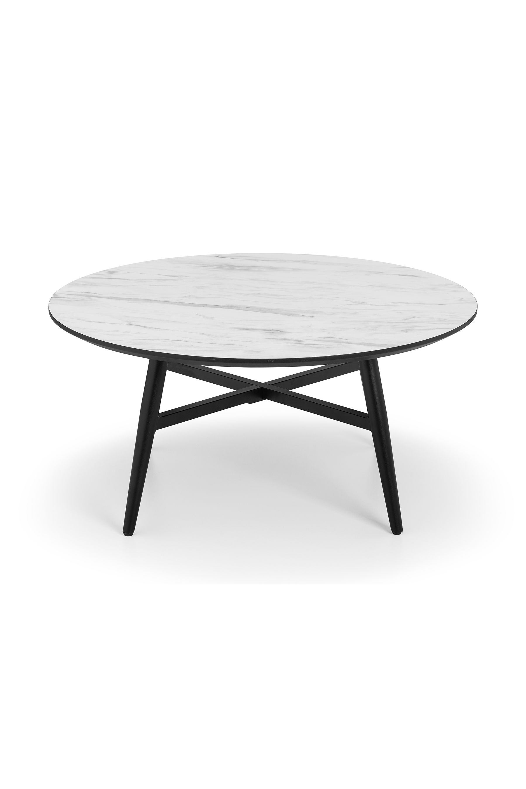 Buy Julian Bowen White Firenze Marble Effect Round Coffee Table