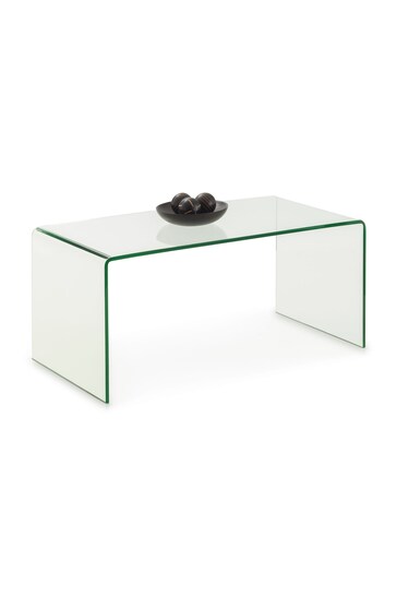 Julian Bowen Clear Amalfi Tempered Glass Coffee Table