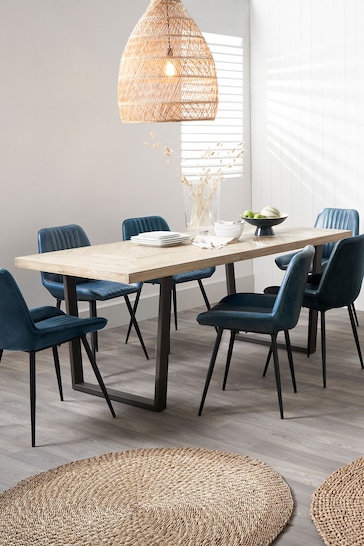 Buy Pacific Brown Marca Acacia Wood 6 Seater Dining Table from the Next ...