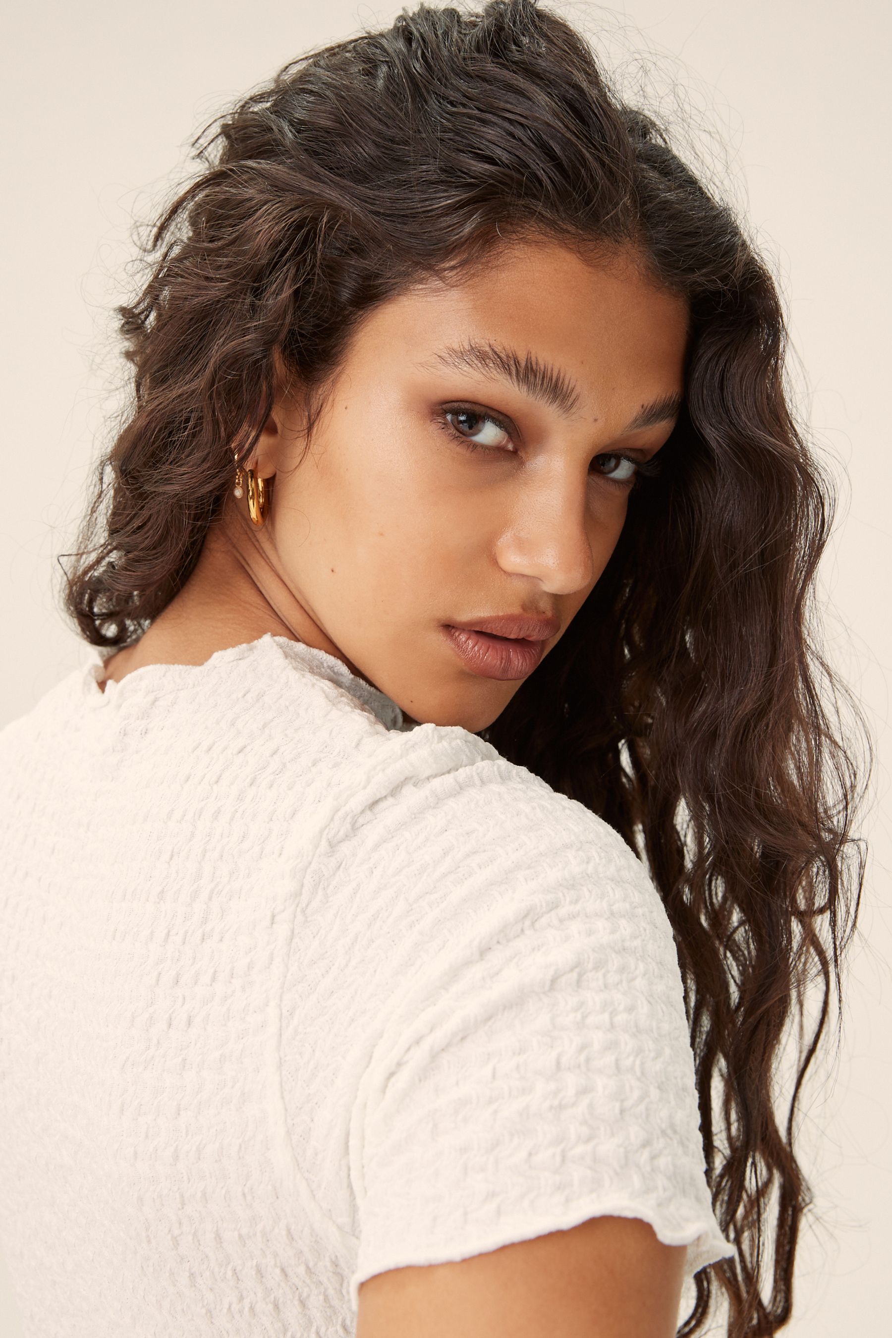 Lettuce edge turtleneck white sales