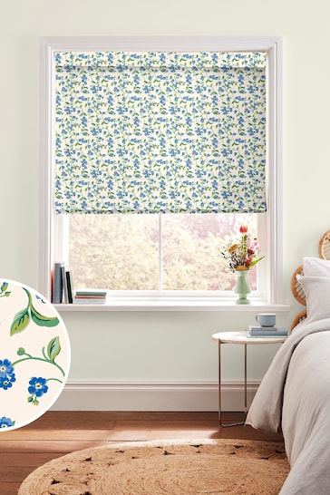 Cath Kidston Blue Forget Me Not Made To Measure Roman Blinds