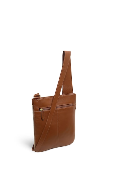 Radley London Medium Pockets Zip Around Cross-Body Brown Bag