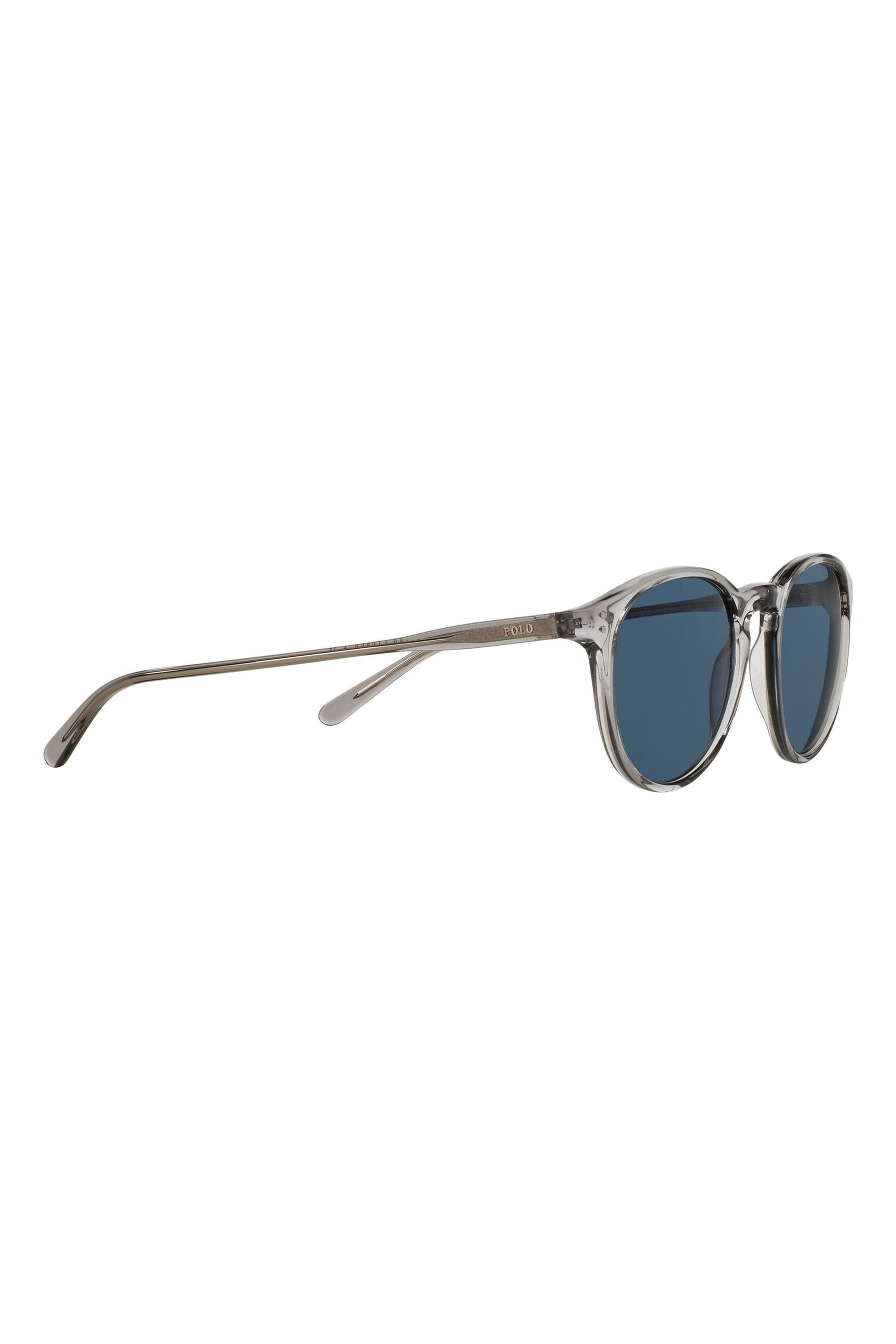 Buy Polo Ralph Lauren Grey Transparent Round Sunglasses from the