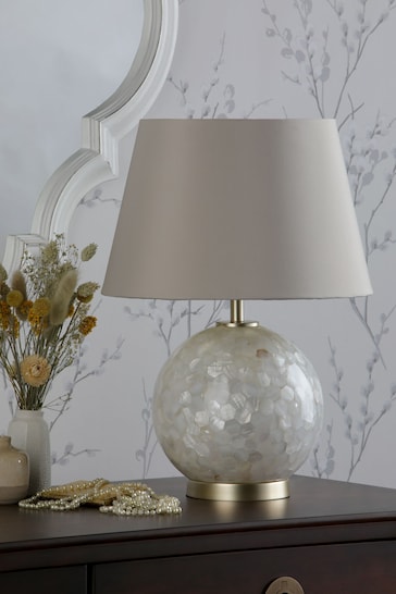 Laura Ashley Cream Mathern Complete Table Lamp