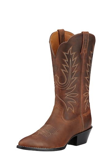 Ariat Brown Heritage Toe Western Boots