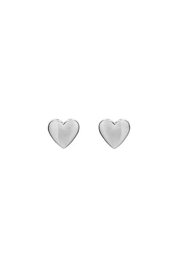 Ted Baker Silver Tone HARLY:  Tiny Heart Stud Earrings