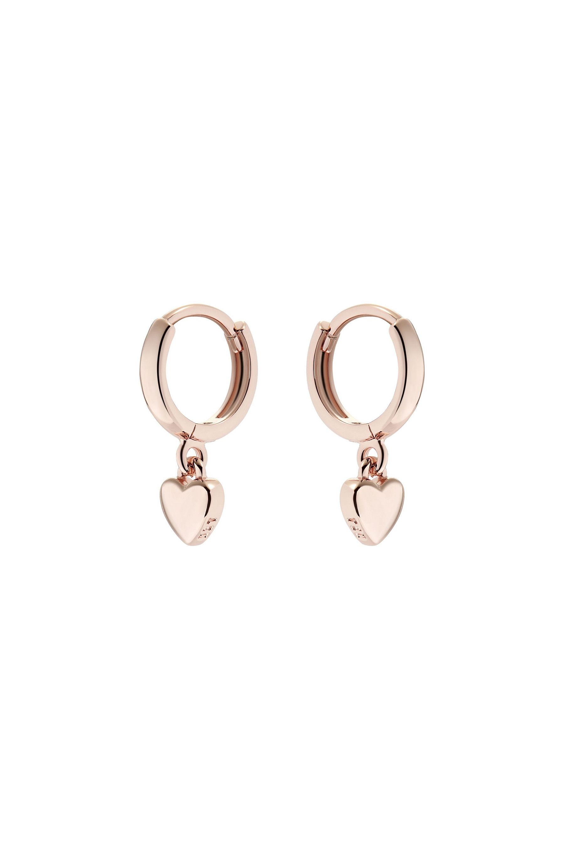 Ted baker harrie heart discount drop huggie hoop earrings
